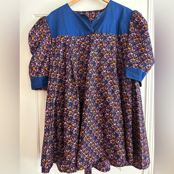 Vintage ✨ Nora Bis Patterned Blouse - Picture 2 of 3